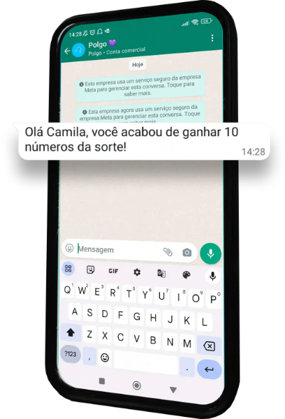 Celulares exibindo mensagens de texto